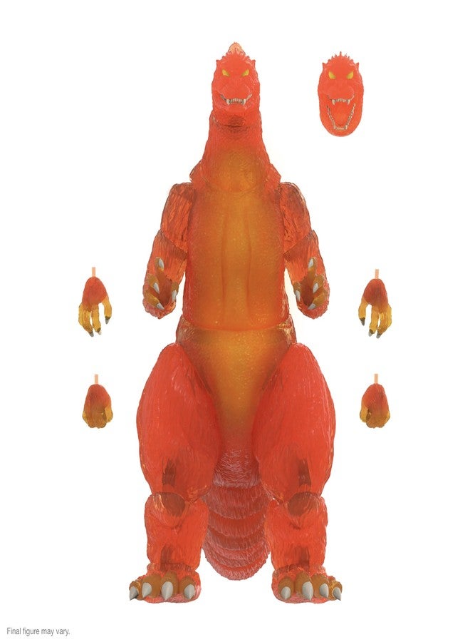 Super7 ULTIMATES! Toho Blazing Godzilla (1200º Clear Orange) - 8" Toho Godzilla Action Figure Classic Movie Collectibles and Retro Toys - Image 1